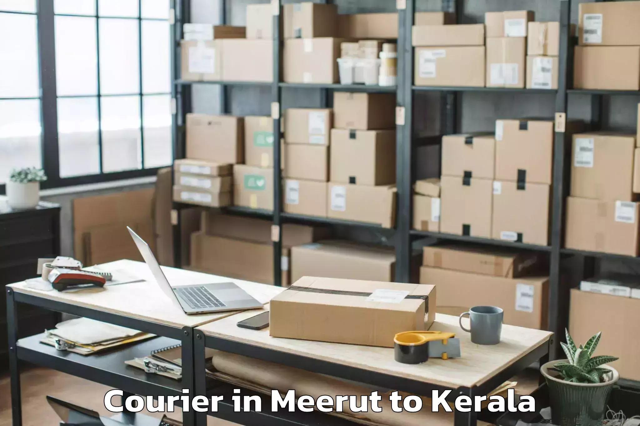 Leading Meerut to Karthikappally Courier Provider